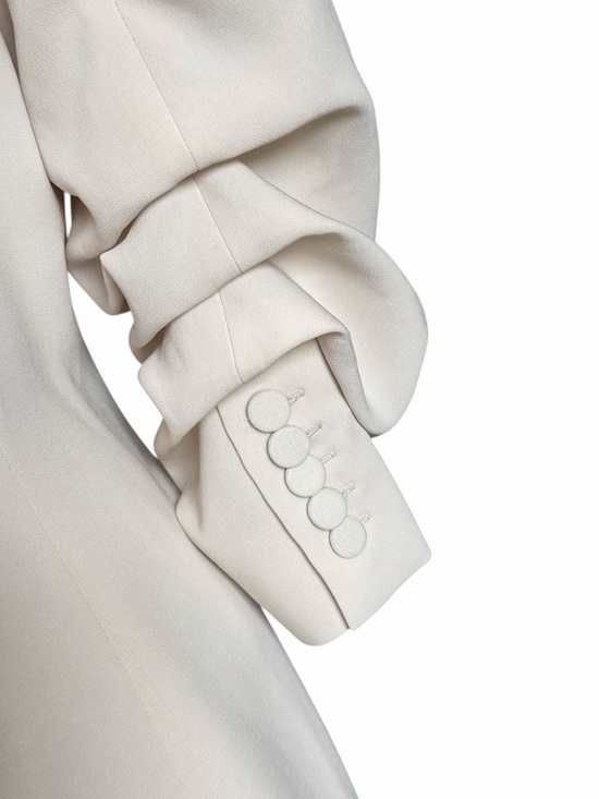 Cinq A Sept Crochet Lace Cheyenne Blazer Ivory Cream Neutral Quiet Luxury Spring - Picture 9 of 15